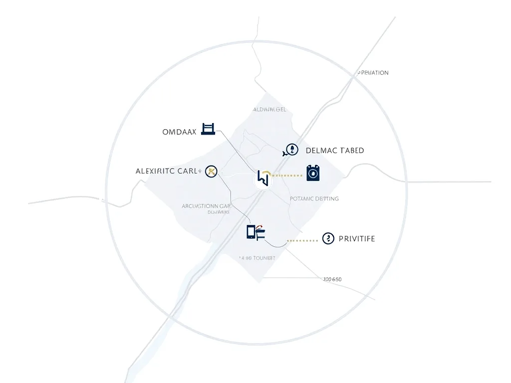 Service area map for storm damage roof repair in Alexandria VA and nearby communities — Storm Damage DMV