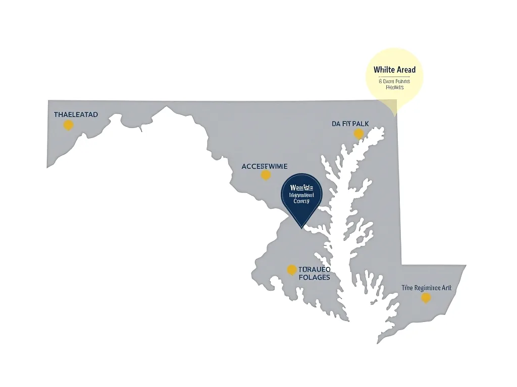 Service area map for storm damage roof repair in Waldorf MD and nearby communities — Storm Damage DMV